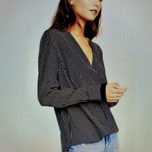 Rag & Bone Victor, silk blouse, long sleeves